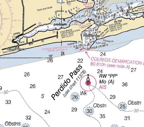 Perdido Pass Chartlet