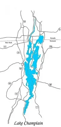 Lake Champlain Map